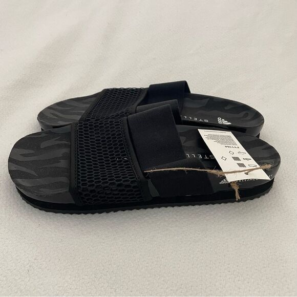 Adidas x Stella McCartney Asmc Lette Black Slide Sandals Size 8 NEW - Picture 5 of 9